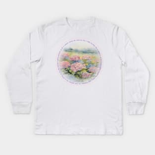 hydrangea Kids Long Sleeve T-Shirt